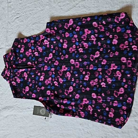 Vince Camuto High Neck Sleeveless Top Blouse Xsmall - Picture 7 of 11